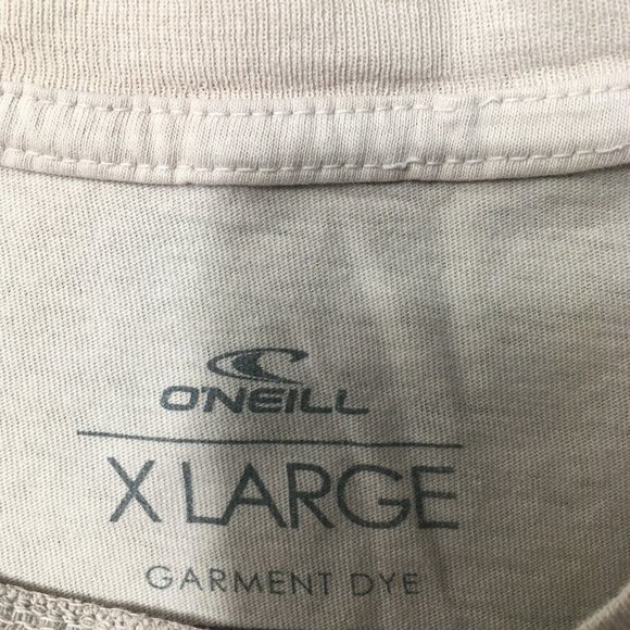 Oneill Shirt EX LARGE Beige Graphic Casual Outdoor Surfing Beach distresed - Picture 9 of 9